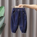 Toddler Boys Pants Boy's Denim Pants Spring and Autumn Casual