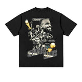 Stephen Curry Shirt Curry Printed Short-Sleeved T-shirt Distressed Small Neckline
