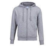 Black Zip Up Hoodie Fall Winter Men's Thickened Pullover Hoodie Sweater Zipper Solid Color Sports Jacket