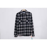 Autumn and Winter Arrow Plaid Shirt Men's Fashion Casual Tshirt Owt jacket