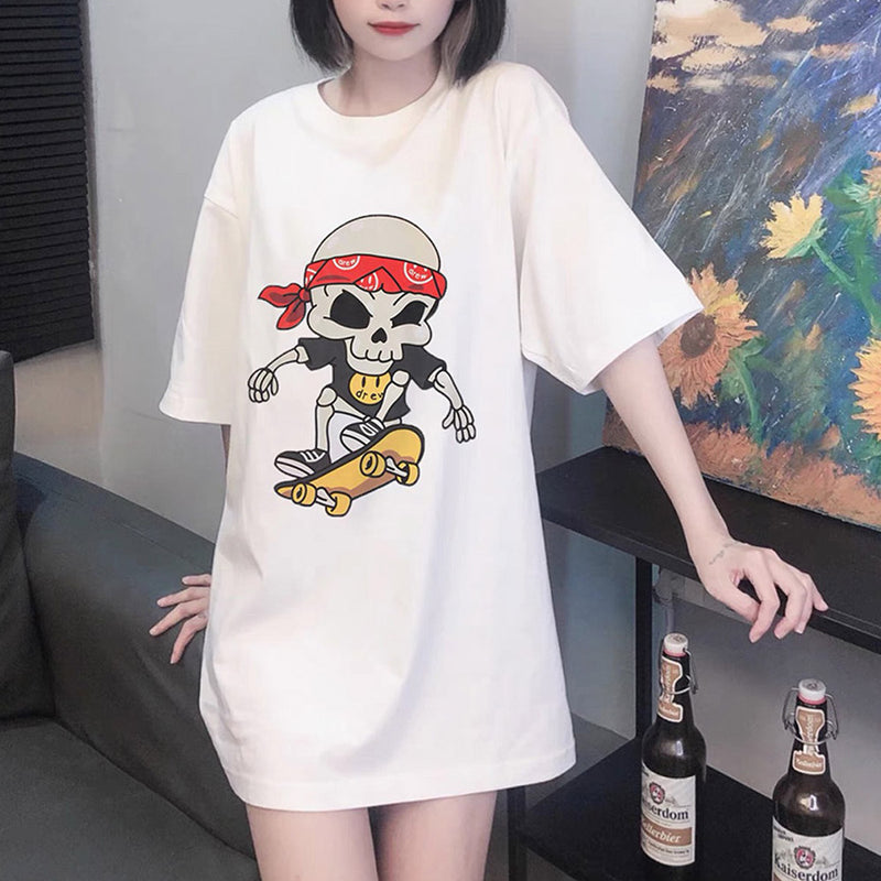 Drew House Drew Short Sleeve Smiley Face Printed Fashion Brand High Loose T-shirt