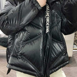 Women Winter Coats Puffer Jacket Down Coat Autumn and Winter Glossy Down Jacket Women's Short Loose Glossy Coat