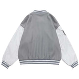 Varsity Bomber Jacket Jacket Men's Autumn Jacket Student Color Blocking Baseball Uniform