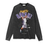 Kobe Shirt Kobe Black Mamba Basketball Jersey Printed Long Sleeve T-shirt Loose Heavy round Neck