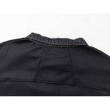 Rhude Hoodie Embroidery Denim Collar Stitching for Men and Women