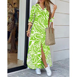 Nina Parker Graffiti Dress Long Sleeve Printed Shirt Dress