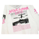 Rhude Hoodie Vintage Retro Style Personality Printed Hip Hop Loose Couple Hooded Sweater