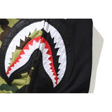 Shark Print Hoodie Spring And Autumn Cardigan Zipper Hooded Casual Plus Size Loose Sweater Coat