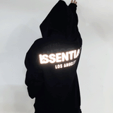 Fog Fear of God Essentials Hoodie Double Line Reflective Letter Embroidery Hoodie