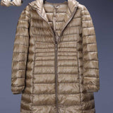 Women Winter Coats Puffer Jacket Down Coat Autumn and Winter Hooded Down Jacket Mid-Length Women's Coat