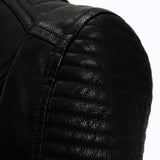 Leather Biker Coat Golden Leather Jacket Women Pu Jackets Slim Fit Waist Rinsing Machine Car Suit