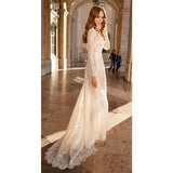 Women Lace Wedding Dress Fashion Women's Wear Sexy Lace See-through Dress