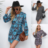 Nina Parker Graffiti Dress Long Sleeve Short Dress Dress