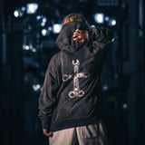 Saint Michael Hoodie Creative Printing Distressed Hoodie Casual Loose