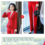 Women Autumn Uniform Designs Formal Style Office Lady Bussiness Attire Work Suit Business Suit Formal Suit Overalls
