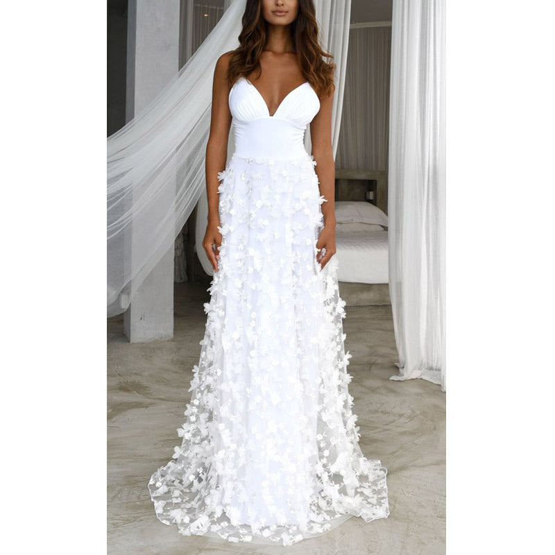 Formal Dresses & Gowns Women's Dress Deep V Strap Dress