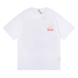 Rhude T Shirt Sailboat Print Hip Hop Men and Women Couple Style