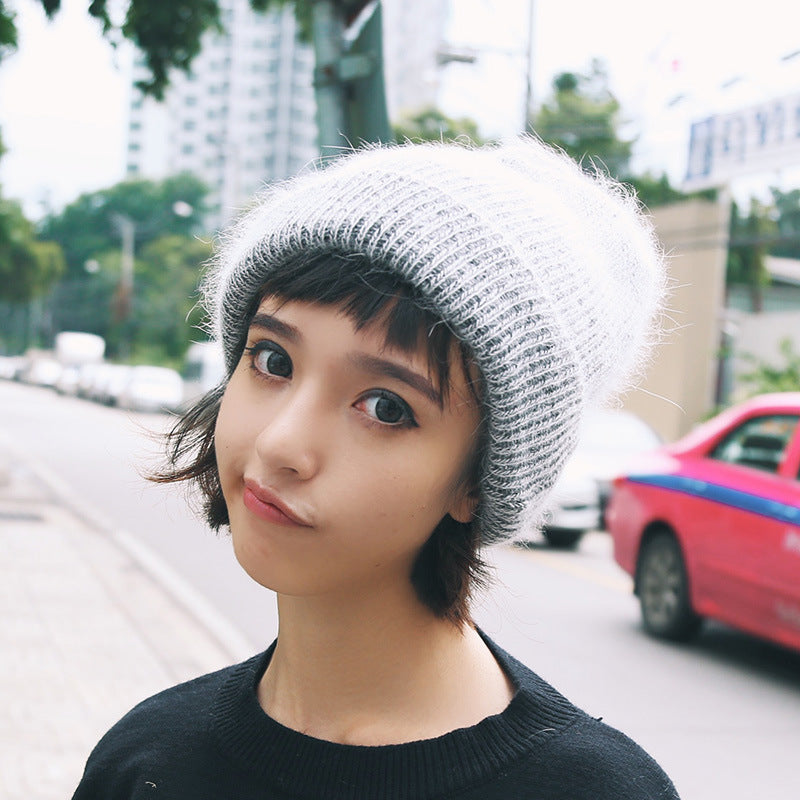 Toboggan Hat Soft Autumn and Winter Warm Earflaps Cap Knitted Hat