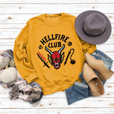 Hellfire Club Shirt Women's Sports Long Sleeve Pullover Hoodie