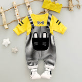 Children Boy Co Ord Autumn Cartoon Long-Sleeved Trousers 2 Piece Set