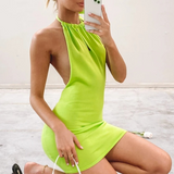 Maddy Euphoria Outfits Summer Sexy Backless Dress Slim Fit Skirt