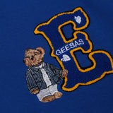 Baby Blue Varsity Jacket Loose Men and Women Autumn Coat Baseball Uniform Jacket