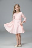 Girl Dress Summer Children's Fashion Hollow Lace Vest Dress