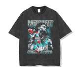 JA Morant Shirt JA Morant Printed Short Sleeve Vintage Loose Sports Heavy Weight