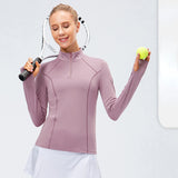 BBL Jacket Women's Autumn and Winter Yoga Long-Sleeved Workout Clothes Slim T-shirt Top