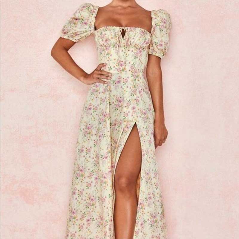 Milkmaid Dresses Dress House of CB Tallulah Garden Party Dress Holiday Ditsy Floral Midi Sundress