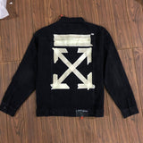 Spring and Autumn Denim Printed Men's Coat Plus Size Casual Owt jacket