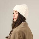 Toboggan Hat Knitted Hat Women's Autumn and Winter Casual Embroidery