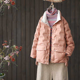 Women Winter Coats Puffer Jacket Down Coat Lightweight Down Jacket Female Autumn Winter White Duck Down Stand-up Collar Thermal Coat