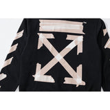 Autumn and Winter Cardigan Zipper Arrow Print Coat Men and Women Casual Fashionable Owt hoodie