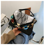 Sling Bags Contrast Color Serpentine Bag Crossbody Women's Bag Mobile Phone Bag