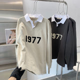 Fear of God Essentials 1977 Rugby Wheat Long-Sleeved Sweater