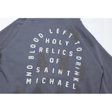 Saint Michael Hoodie Make Old Ripped Vintage Hoodie Men and Women