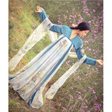 Chinese Traditional Dress Ink Printing Chiffon Dress