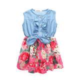 Girl Dress Summer Denim Dress