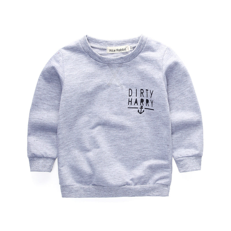 Children Boy Co Ord Letter Long Sleeve T-shirt Skinny Trousers 2 Piece Set