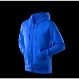 Black Zip Up Hoodie Solid Color With Fur Zip Sweatshirt Male And Female Couples Wear Group Clothes Sportswear