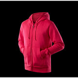 Black Zip Up Hoodie Solid Color With Fur Zip Sweatshirt Male And Female Couples Wear Group Clothes Sportswear