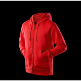 Black Zip Up Hoodie Solid Color With Fur Zip Sweatshirt Male And Female Couples Wear Group Clothes Sportswear