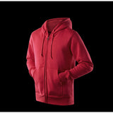 Black Zip Up Hoodie Solid Color With Fur Zip Sweatshirt Male And Female Couples Wear Group Clothes Sportswear