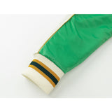 Rhude Hoodie Applique Embroidered Bomber Jacket for Men and Women Same Style Zipper Cardigan Outerwear