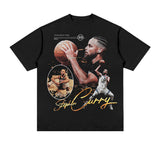 Stephen Curry Shirt Curry Portrait Printing Short Sleeve T-shirt Hip Hop