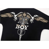 Boylondon T Shirt Plus Size Sports Retro Training Casual Fashionable