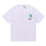 Rhude T Shirt Heavy Weight Cotton Hip Hop Men and Women Same Style