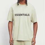 Fog Fear of God Essentials T Shirt Double Line Short Sleeve Letter Drop Shoulder Loose T-shirt