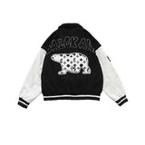 The Bears Varsity Jacket Spring Jacket Polar Bear Embroidered Baseball Uniform Women's Top